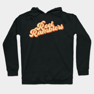 Reel Ramblers Yellow & Orange Distressed Logo Hoodie